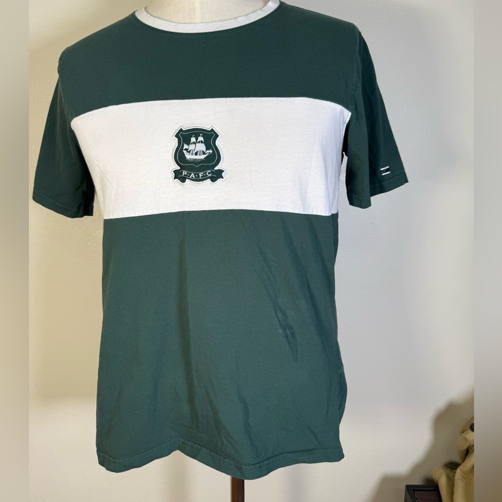 PAFC T Shirt XL 100% Cotton Official Merchandise Colorblock Plymouth Argyle Tee
